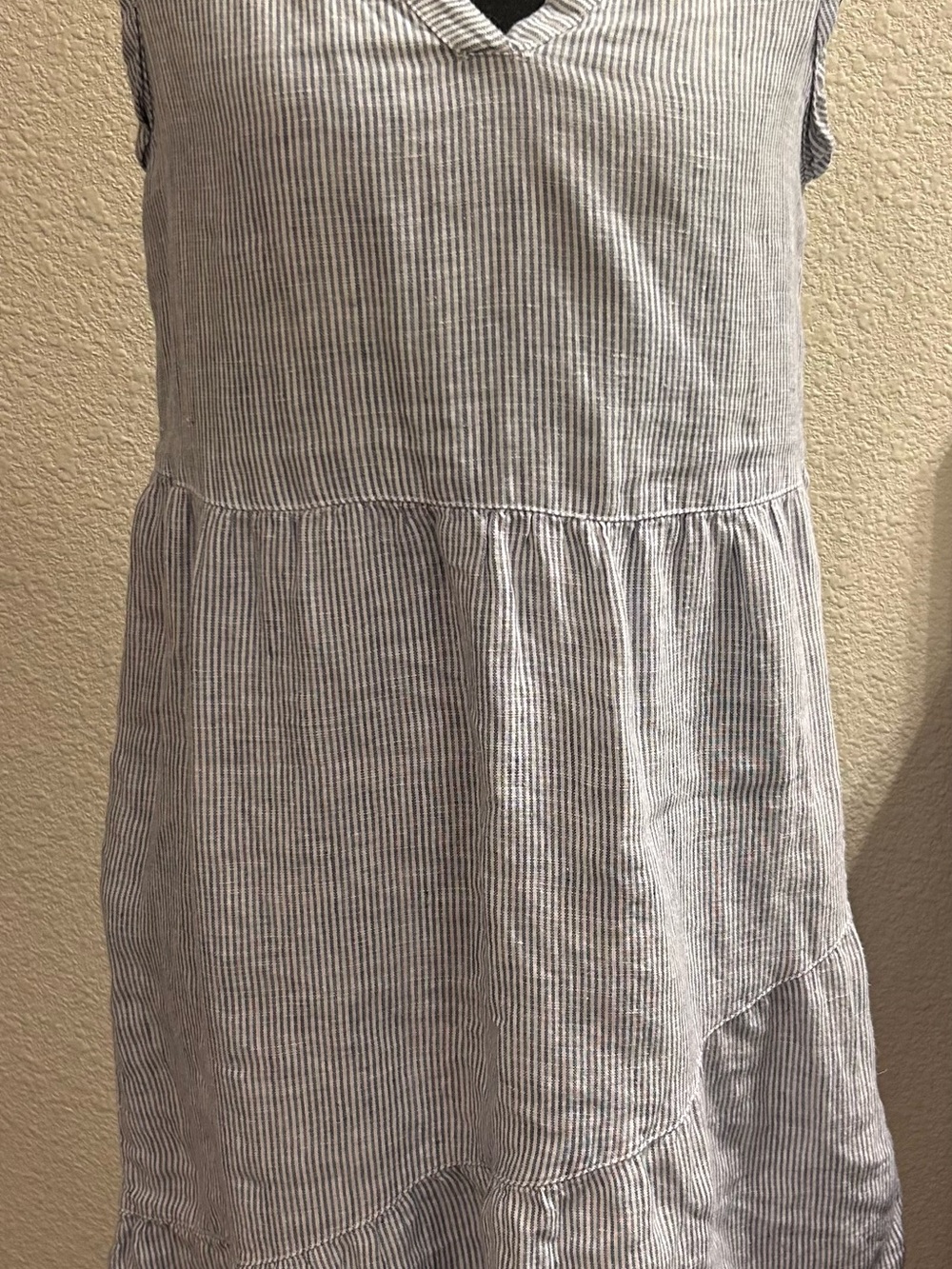 Lucky Brand Blue and White Striped Top